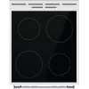 Gorenje GEC5A41WG Brīvi stāvoša plīts Elektriskā Keramiskā plīts virsma Balta