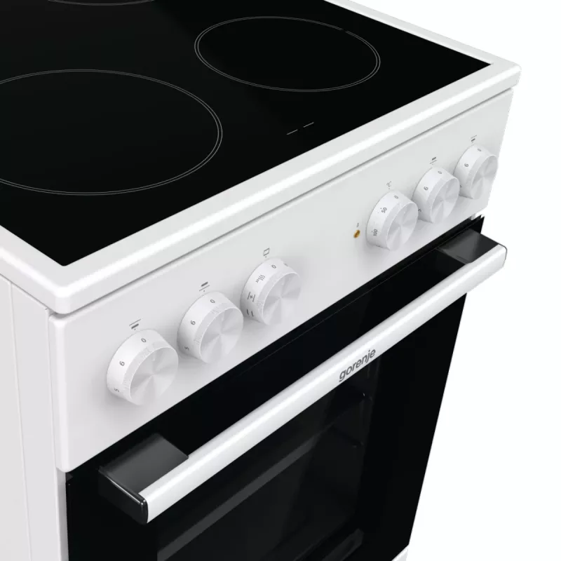 Gorenje GEC5A41WG Brīvi stāvoša plīts Elektriskā Keramiskā plīts virsma Balta