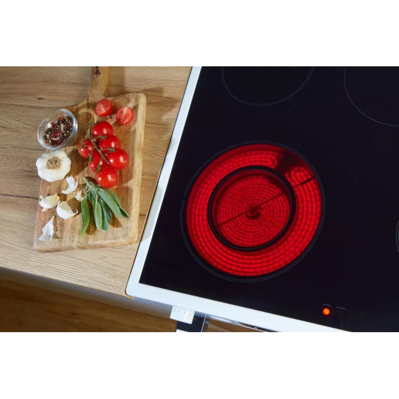 Gorenje GEC5A41WG Brīvi stāvoša plīts Elektriskā Keramiskā plīts virsma Balta
