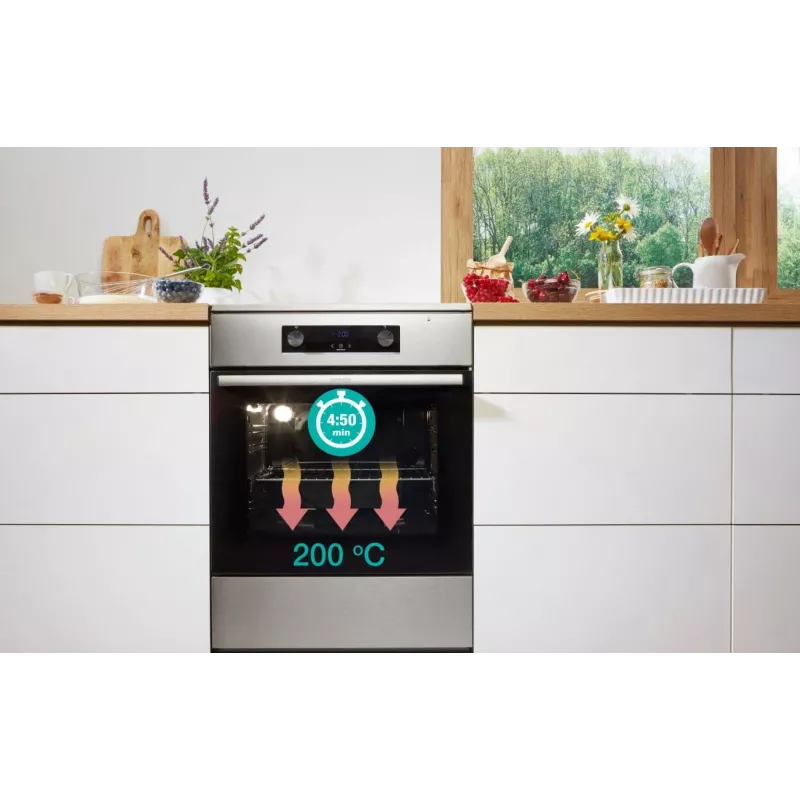 Gorenje GEC5A41WG Brīvi stāvoša plīts Elektriskā Keramiskā plīts virsma Balta