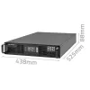 Rack UPS QOLTEC 52286 2 kVA (2000 W) Jaudas koeficients 1.0, uzstādāms statnē