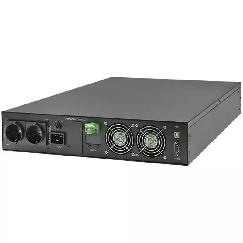 Rack UPS QOLTEC 52286 2 kVA (2000 W) Jaudas koeficients 1.0, uzstādāms statnē