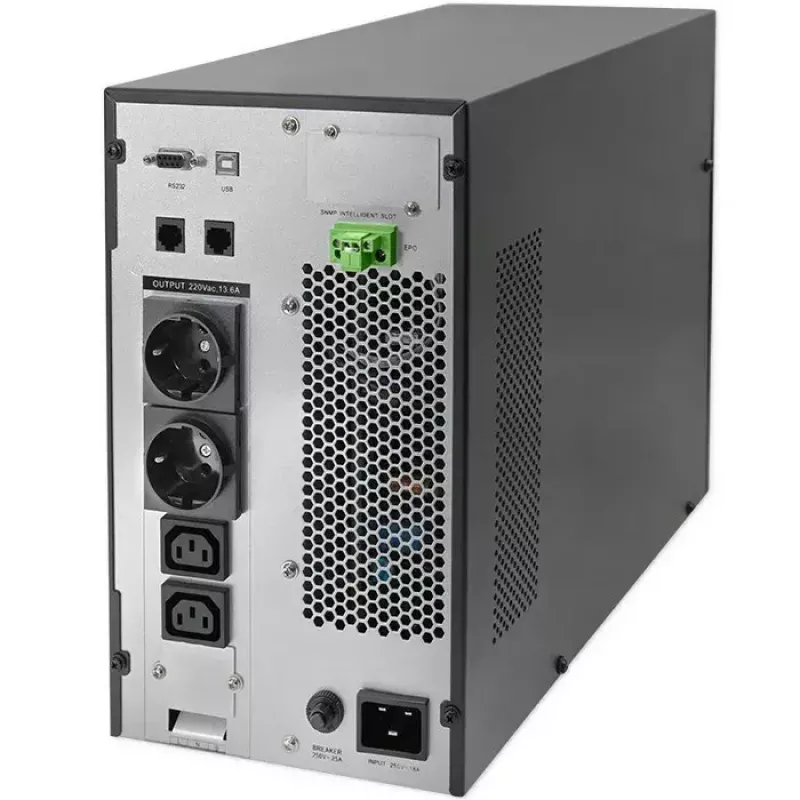 Nepārtrauktas barošanas avots QOLTEC 52282 3kVA Line-Interactive ar LCD displeju