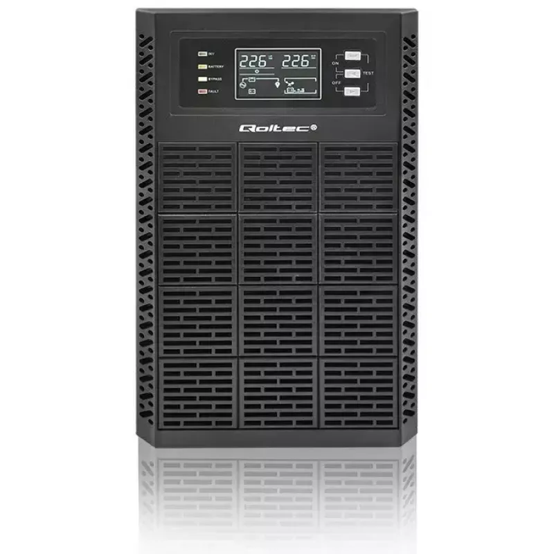 Nepārtrauktas barošanas avots QOLTEC 52282 3kVA Line-Interactive ar LCD displeju