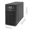 Nepārtrauktas barošanas avots QOLTEC 52282 3kVA Line-Interactive ar LCD displeju