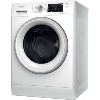 Whirlpool FFWDD 1076258 SV EE veļas mazgājamā mašīna ar žāvētāju Brīvstāvoša Ielādējama no priekšas Balta