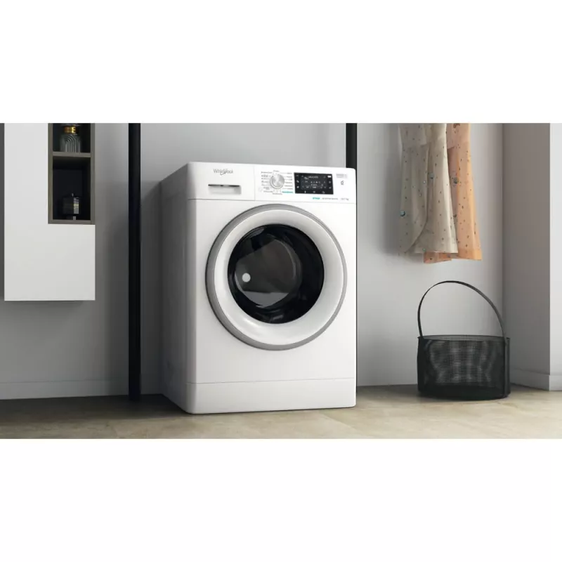 Whirlpool FFWDD 1076258 SV EE veļas mazgājamā mašīna ar žāvētāju Brīvstāvoša Ielādējama no priekšas Balta