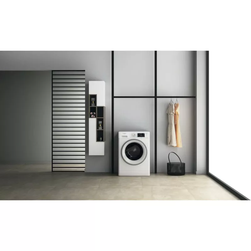 Whirlpool FFWDD 1076258 SV EE veļas mazgājamā mašīna ar žāvētāju Brīvstāvoša Ielādējama no priekšas Balta