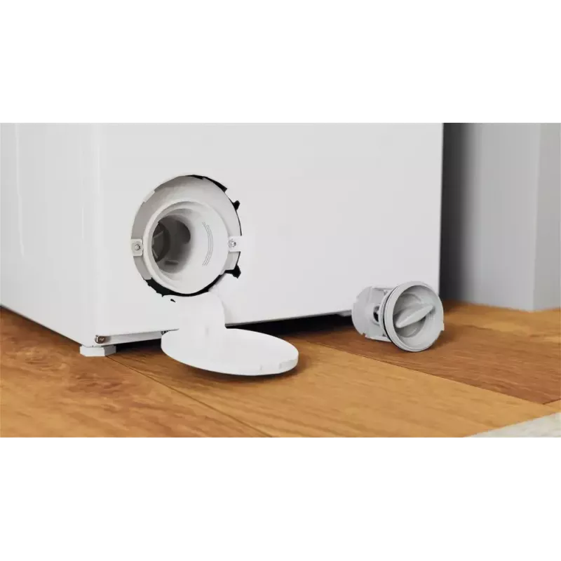 Augšas ielādes veļas mašīna Indesit BTW L60400 EE/N — 6 kg, 1000 apgr./min, 400×600×900 mm, balta