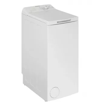 Augšas ielādes veļas mašīna Indesit BTW L60400 EE/N — 6 kg, 1000 apgr./min, 400×600×900 mm, balta