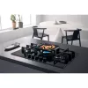 Whirlpool AKWL 728/NB Melns Iebūvējama 75 cm Gāzes 5 zonu(-s)