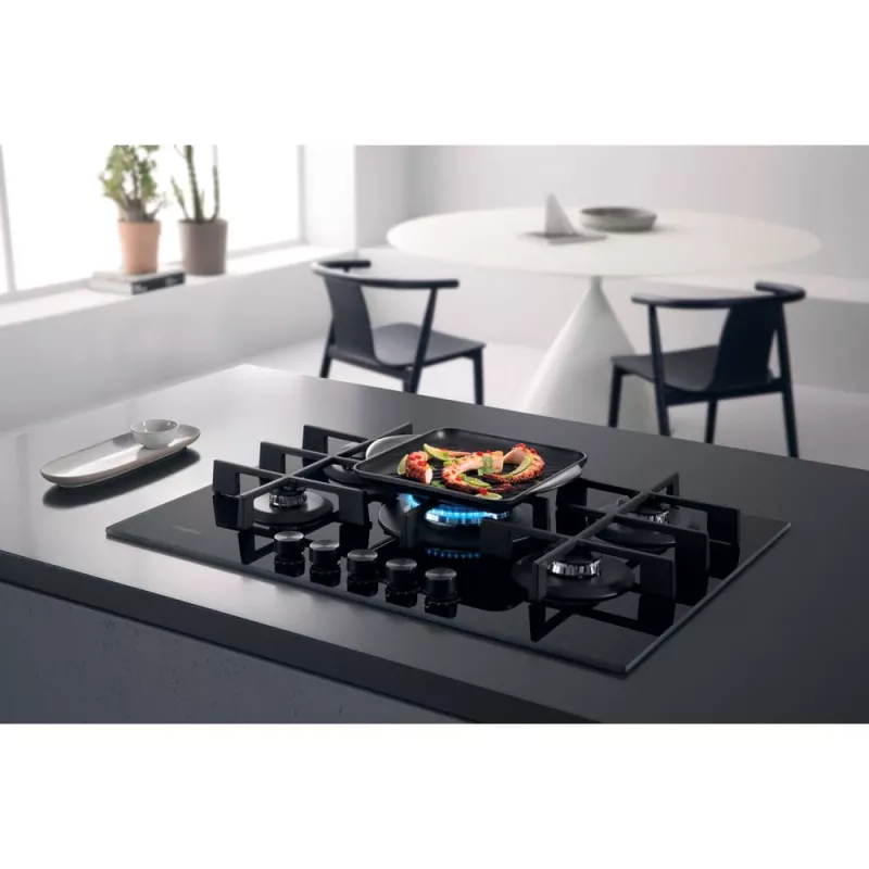 Whirlpool AKWL 728/NB Melns Iebūvējama 75 cm Gāzes 5 zonu(-s)