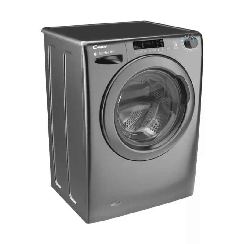 Priekšējās ielādes veļas mazgājamā mašīna CANDY Smart Pro CS 1272DRRE/1-S, 7 kg, 1200 apgr./min, antracīta krāsa