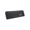 Bezvadu pilna izmēra tastatūra Logitech Master MX Keys S — Bluetooth, QWERTY, šķērveida slēdži, LED fona apgaismojums, Graphite