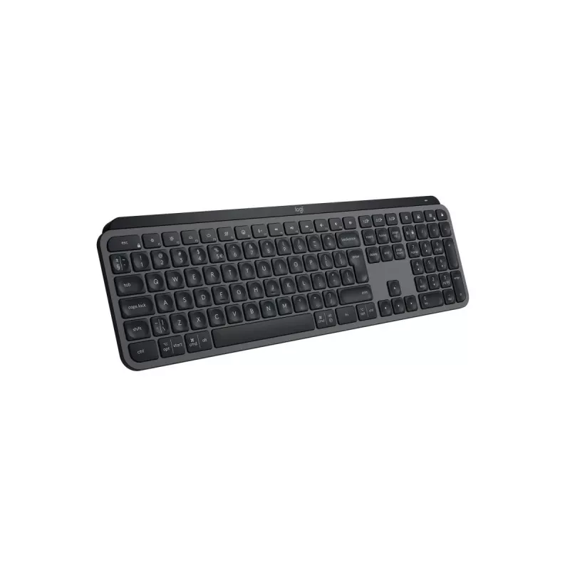 Bezvadu pilna izmēra tastatūra Logitech Master MX Keys S — Bluetooth, QWERTY, šķērveida slēdži, LED fona apgaismojums, Graphite