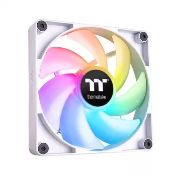 THERMALTAKE PC dzesēšanas ventilators - CT120 ARGB Sync - 12cm - Balts - 2 gab. iepakojumā