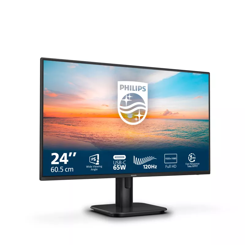 Philips 1000 sērijas 24E1N1300A/00 datora monitors 60.5 cm (23.8 collas) 1920 x 1080 pikseļi Full HD LCD Melns