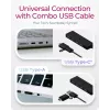 ICY BOX IB-HUB1424-C3 USB 3.2 Gen 1 (3.1 Gen 1) Type-A + Type-C 5000 Mbit/s melns