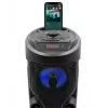 Pārnēsājams stereo skaļrunis SQUEAK SQ1004 Harmony BT 5.0, 40W RMS, Bluetooth 5.0, FM, LED, 8h akumulators, Melns