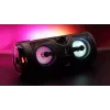 Pārnēsājams stereo skaļrunis SQUEAK SQ1004 Harmony BT 5.0, 40W RMS, Bluetooth 5.0, FM, LED, 8h akumulators, Melns
