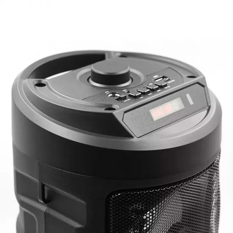 Pārnēsājams stereo skaļrunis SQUEAK SQ1004 Harmony BT 5.0, 40W RMS, Bluetooth 5.0, FM, LED, 8h akumulators, Melns