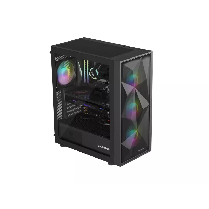 GENESIS Diaxid 605 ARGB Midi Tower melns