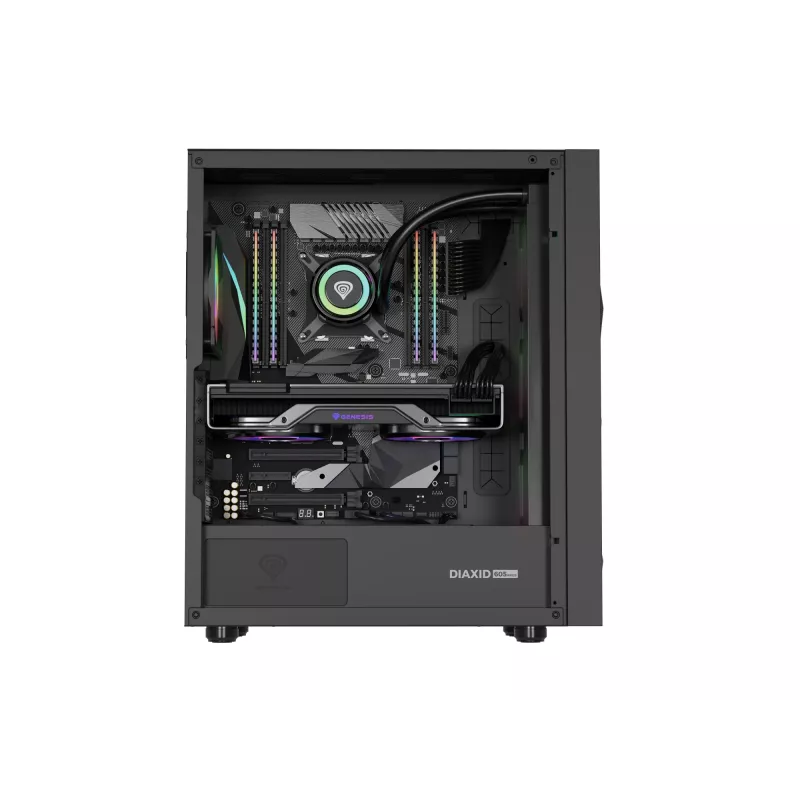GENESIS Diaxid 605 ARGB Midi Tower melns
