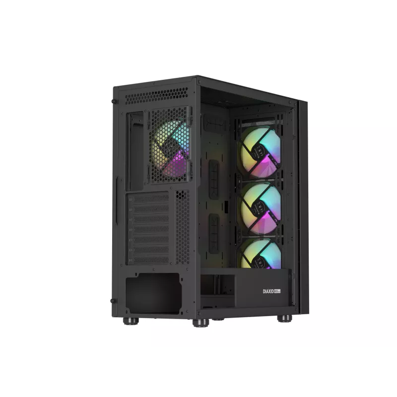 GENESIS Diaxid 605 ARGB Midi Tower melns