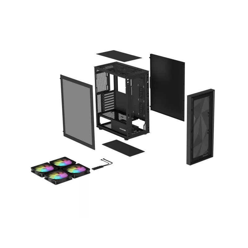 GENESIS Diaxid 605 ARGB Midi Tower melns