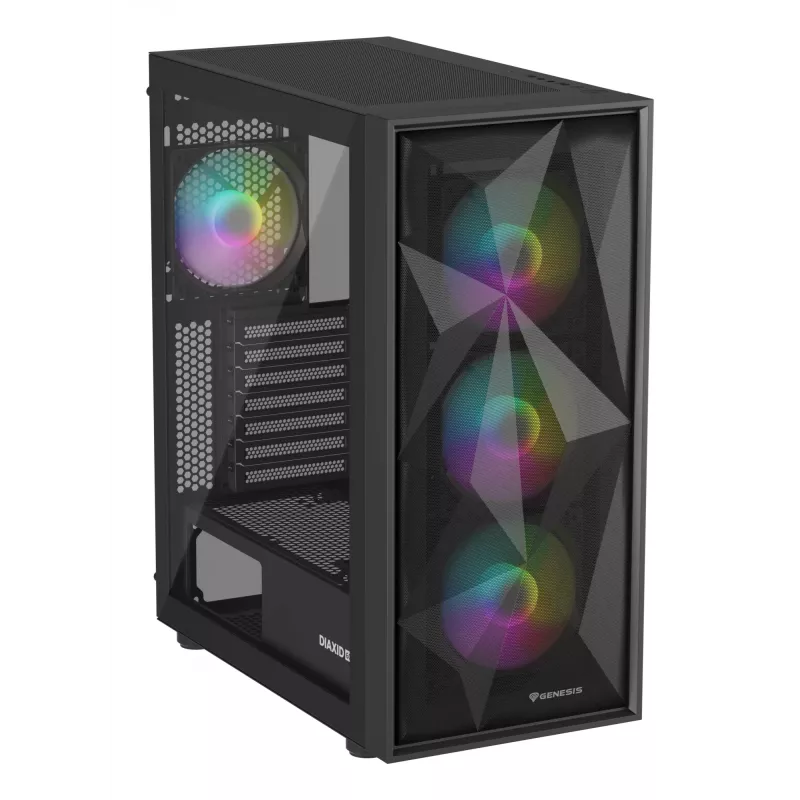 GENESIS Diaxid 605 ARGB Midi Tower melns