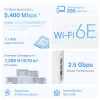 TP-Link AXE5400 Whole Home Mesh Wi-Fi 6E System(Tri-Band), balta, Internal, Mesh system, 670 m², FCC: