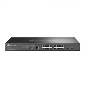 TP-Link Omada 16 portu 2.5G un 2 portu 10GE SFP+ L2+ pārvaldāms slēdzis ar 8 portu PoE+