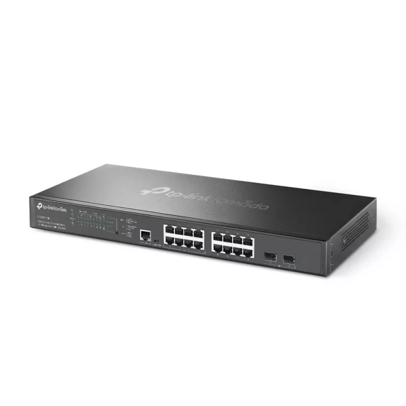 TP-Link Omada 16 portu 2.5G un 2 portu 10GE SFP+ L2+ pārvaldāms slēdzis ar 8 portu PoE+