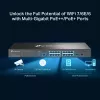 TP-Link Omada 16 portu 2.5G un 2 portu 10GE SFP+ L2+ pārvaldāms slēdzis ar 8 portu PoE+