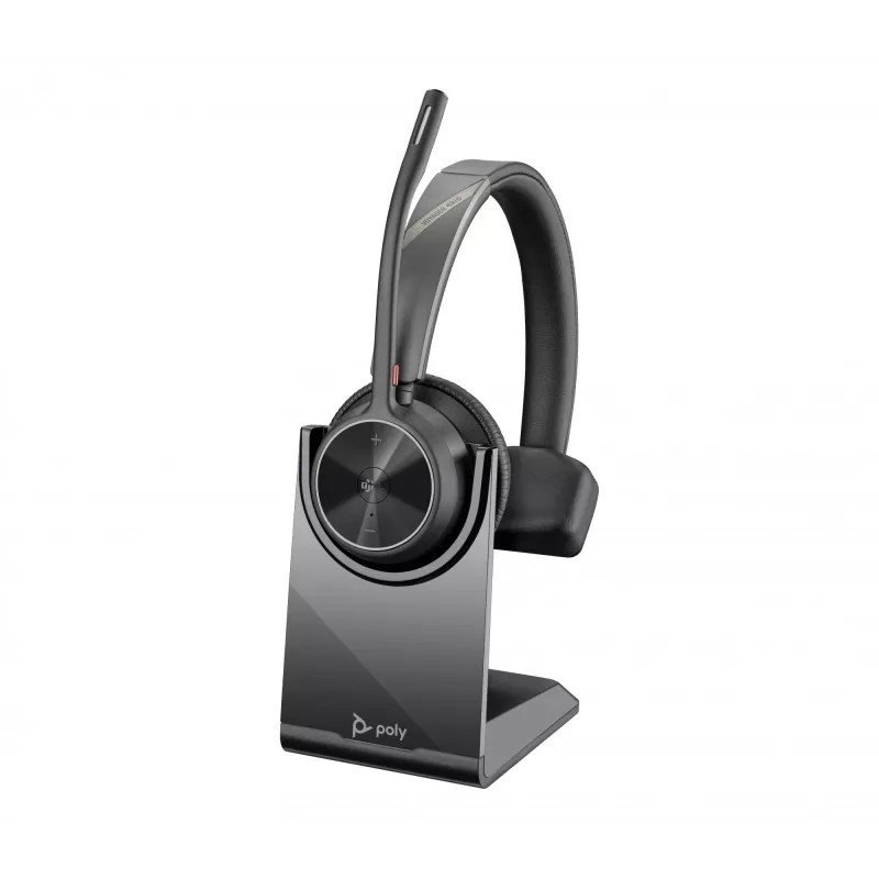 HP Poly Voyager 4310-M Microsoft Teams saderīga USB-C austiņa +BT700 sargspraudnis +uzlādes statīvs