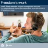 HP Poly Voyager 4320-M Microsoft Teams sertificēta austiņu komplekts +BT700 sargspraudnis +uzlādes statīvs