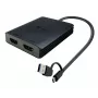 i-tec USB-A/USB-C Dual 4K/60 Hz HDMI video adapteris, 0,27 m, USB Type-A/USB Type-C, 2 x HDMI, vīrišķais, sievišķais, 3840 x 2160 pikseļi