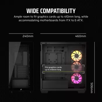 CORSAIR datora korpuss - 3500X ARGB Mid-Tower