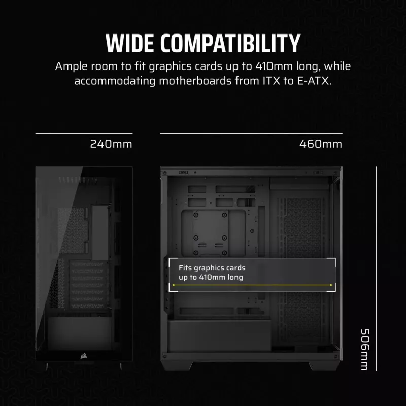 CORSAIR PC korpuss - 3500x vidējais tornis