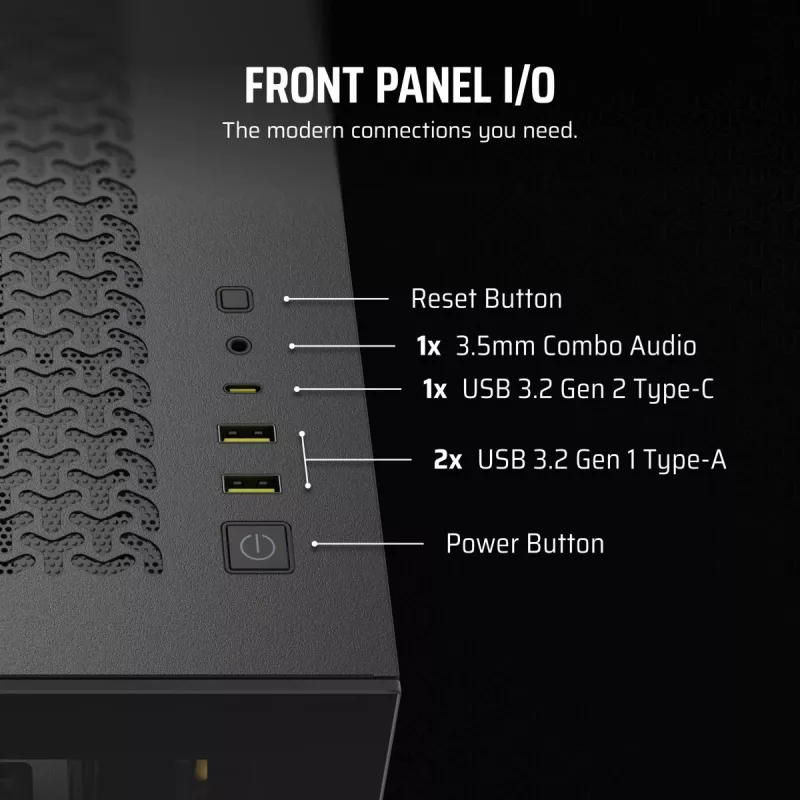 CORSAIR PC korpuss - iCUE LINK 3500X RGB vidējais tornis