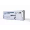GEMBIRD Adjustable Desk Mounted Double Monitor Arm, 17in-32in