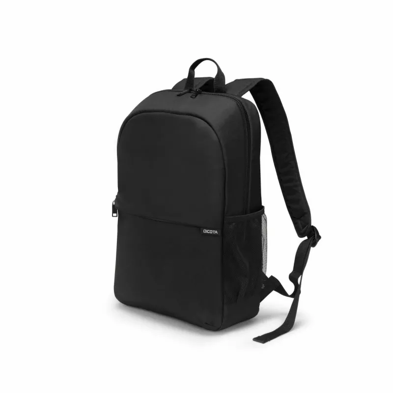 DICOTA Backpack One - 13-16 collu piezīmjdatora mugursoma - melna / 300d pārstrādāts PET poliesters