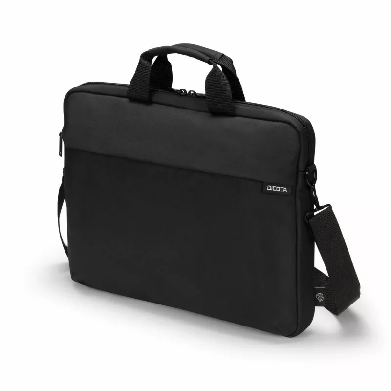 DICOTA plāns Case One - 10-12,5 collu piezīmjdatora somiņa - melna / 300d pārstrādāta PET poliestera