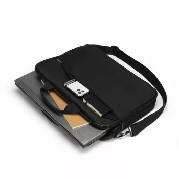 DICOTA Top Traveller ONE D32099-RPET portatīvā datora soma 15-17,3 collu, 300D pārstrādāts PET poliesters, melna