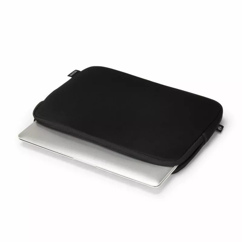 DICOTA Sleeve One - 12-12.5in Notebook Sleeve - Melns / Recycled Jersey Fabric