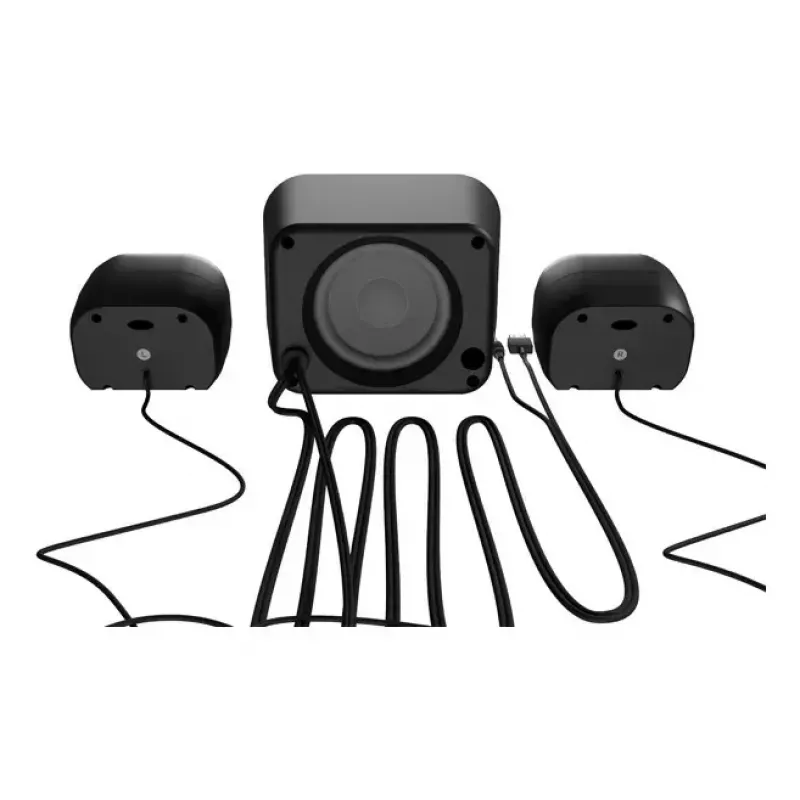 Mājas audio mini sistēma NATEC NGL-2111 — 3 W RMS, 2 skaļruņi, 3,5 mm ieeja, 7,62 cm zemfrekvences skaļrunis, melna