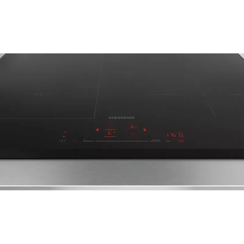 Siemens iQ100 ED651HSC1E melna iebūvējama 60 cm zonas indukcijas plīts virsma 4 zonām