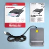 Axagon CRE-SM3T USB-A viedkaršu / ID karšu plakanais lasītājs, USB 2.0, 1,3 m, melns, 56 g