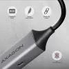 Axagon ADE-TXPD USB-C Gigabit Ethernet adapteris ar PD 100W