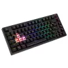 Spēļu tastatūra Savio SAVGK-PHENIX dzeltena USB RF bezvadu Bluetooth mehāniskā 82 taustiņi RGB